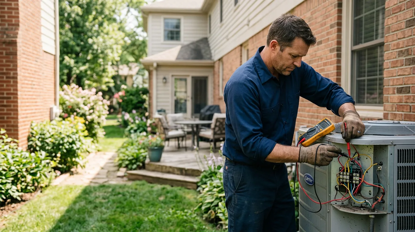 HVAC technician working near Williamstown, NJ